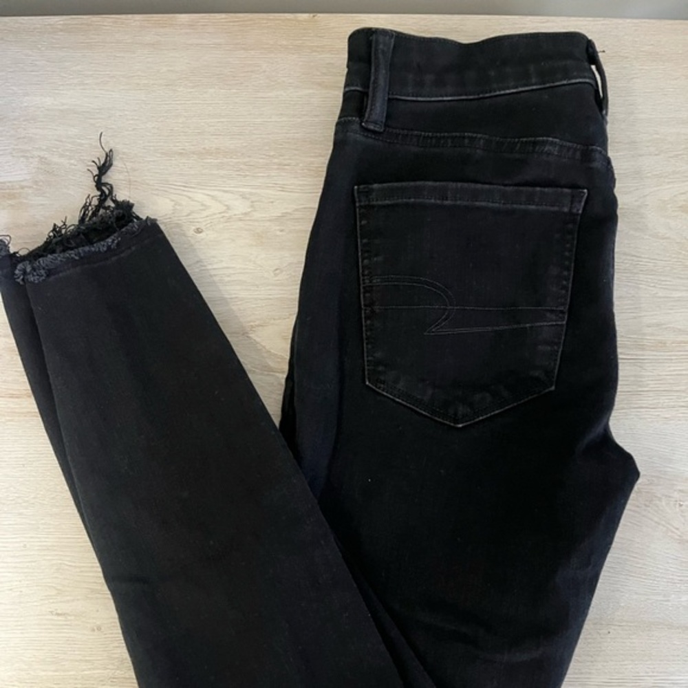 American Eagle black jeggings size 2